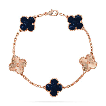 [NOBLE AURA]CLOVER 5 MOTIF PIETERSITE BRACELET COLLECTION