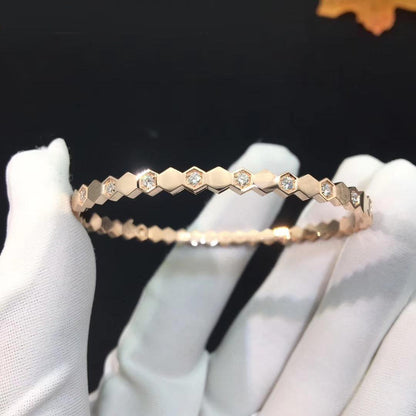 [NOBLE AURA]BEE LOVE PINK GOLD DIAMOND BRACELET