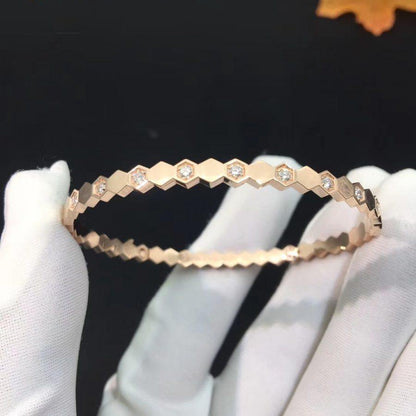 [NOBLE AURA]BEE LOVE PINK GOLD DIAMOND BRACELET