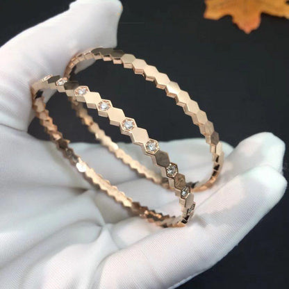 [NOBLE AURA]BEE LOVE PINK GOLD DIAMOND BRACELET