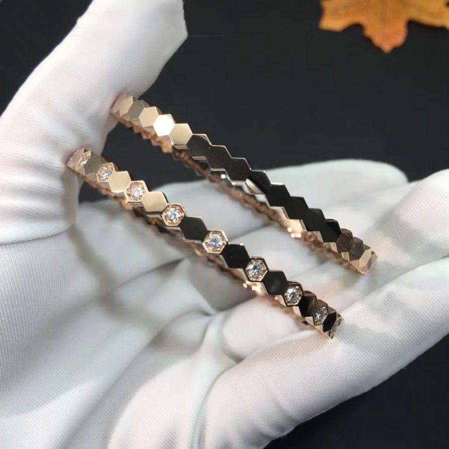 [NOBLE AURA]BEE LOVE PINK GOLD DIAMOND BRACELET