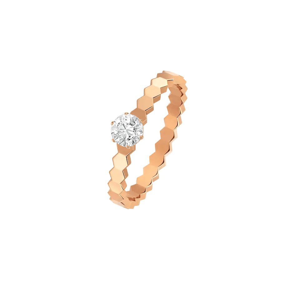 [NOBLE AURA]BEE LOVE RING PINK GOLD 1 DIAMOND