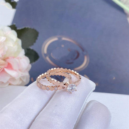 [NOBLE AURA]BEE LOVE RING PINK GOLD 1 DIAMOND