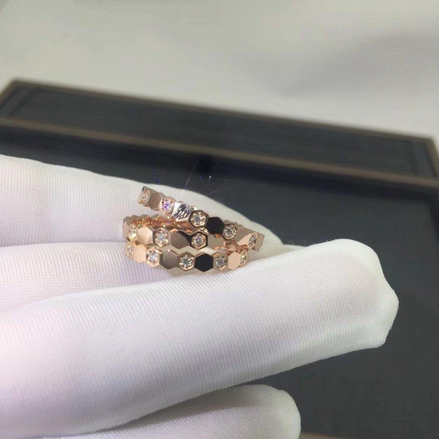 [NOBLE AURA]BEE LOVE RING PINK GOLD DIAMOND