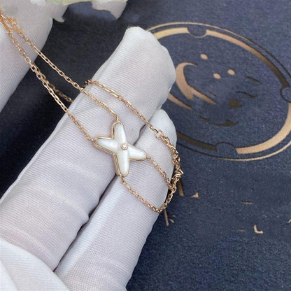 [NOBLE AURA]JEUX BRACELET WHITE MOP PINK GOLD 1 DIAMOND