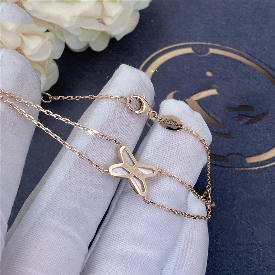 [NOBLE AURA]JEUX BRACELET WHITE MOP PINK GOLD 1 DIAMOND