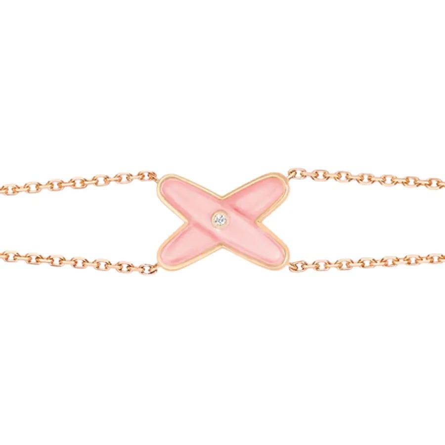 [NOBLE AURA]JEUX BRACELET PINK MOP PINK GOLD 1 DIAMOND