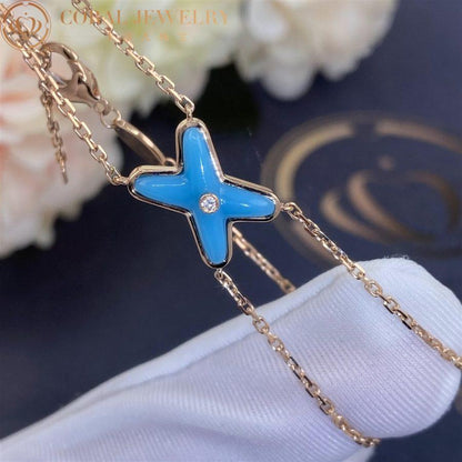 [NOBLE AURA]JEUX BRACELET TURQUOISE PINK GOLD 1 DIAMOND