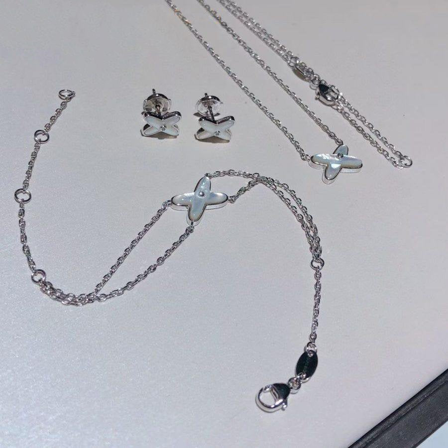 [NOBLE AURA]JEUX BRACELET WHITE MOP SILVER 1 DIAMOND