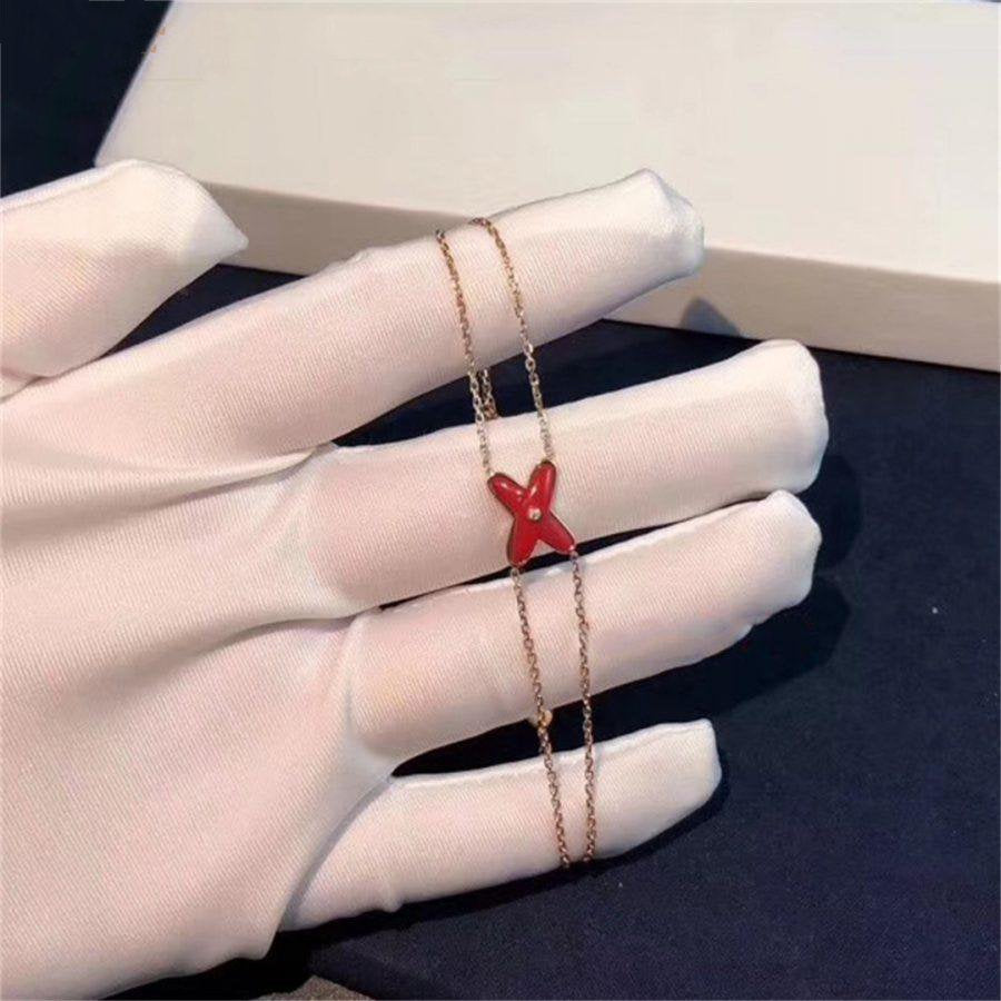 [NOBLE AURA]JEUX BRACELET CARNELIAN PINK GOLD 1 DIAMOND