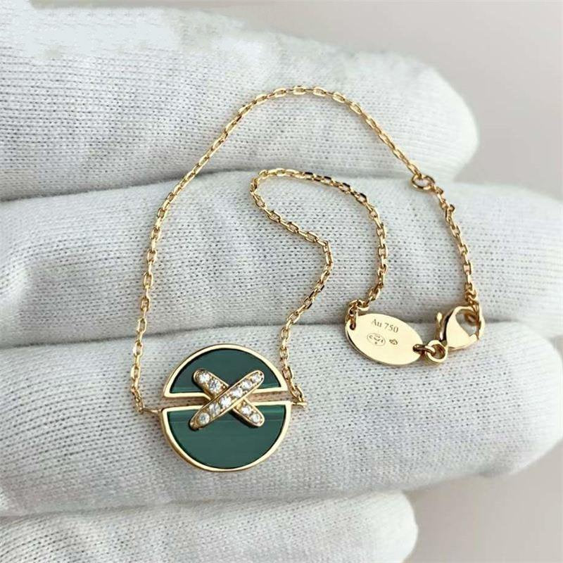 [NOBLE AURA]JEUX DE BRACELET MALACHITE PINK GOLD DIAMONDS