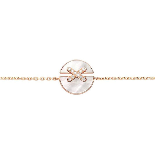 [NOBLE AURA]JEUX DE BRACELET MOP PINK GOLD DIAMONDS
