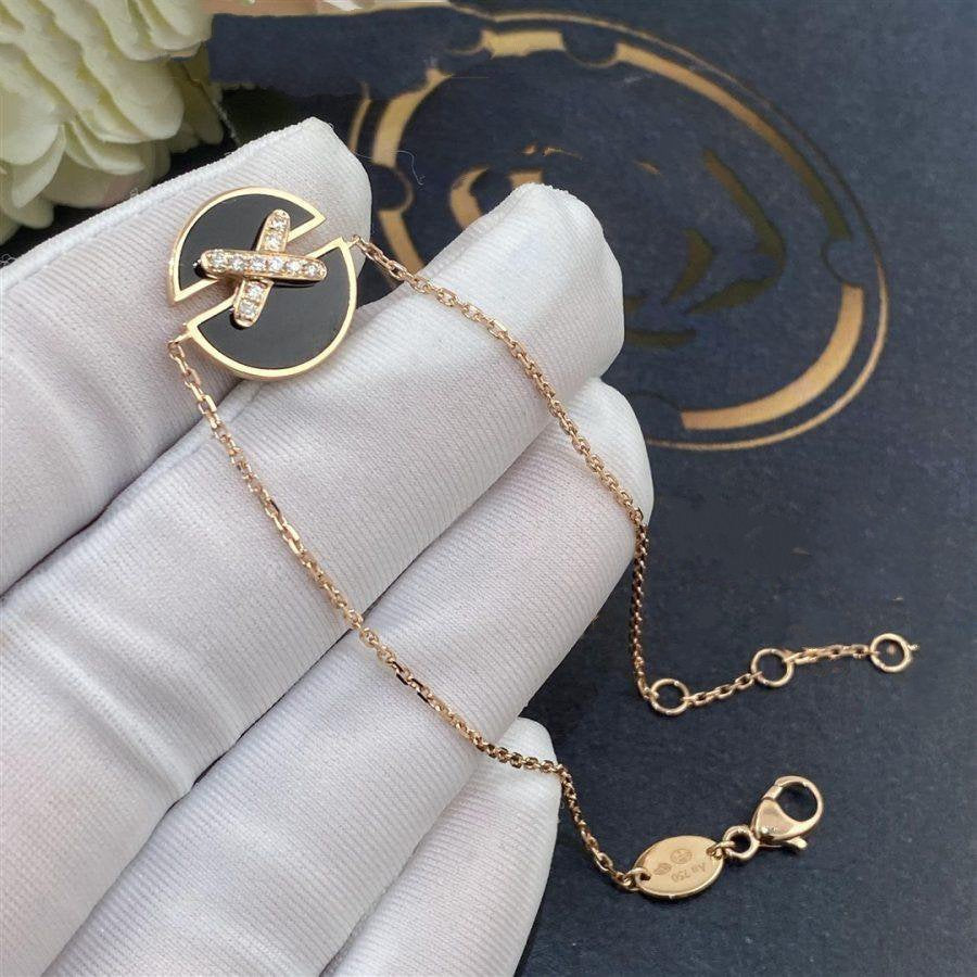 [NOBLE AURA]JEUX DE BRACELET ONYX PINK GOLD DIAMOND