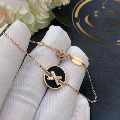 [NOBLE AURA]JEUX DE BRACELET ONYX PINK GOLD DIAMOND