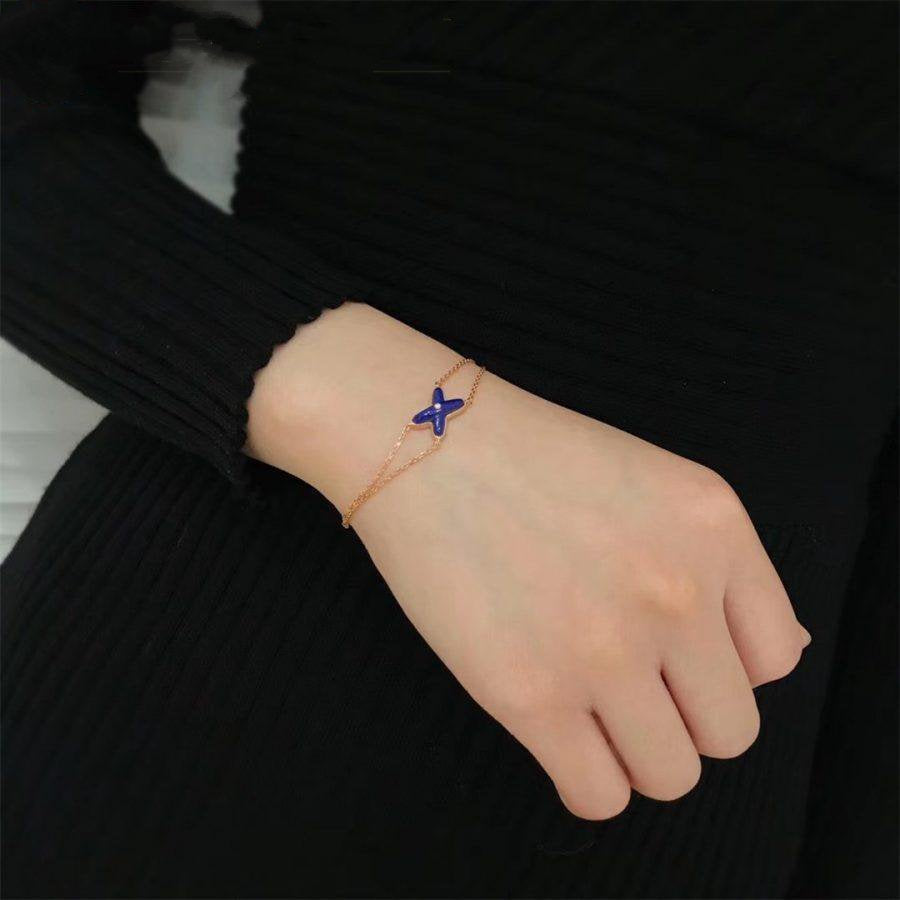 [NOBLE AURA]Hollow Design Four-Leaf Clover Flower Shape Ring