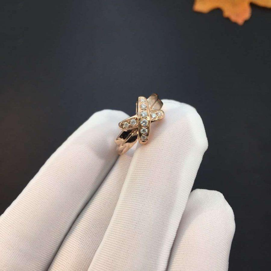 [NOBLE AURA]JEUX DE PINK GOLD DIAMOND RING