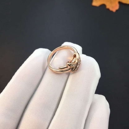 [NOBLE AURA]JEUX DE PINK GOLD DIAMOND RING