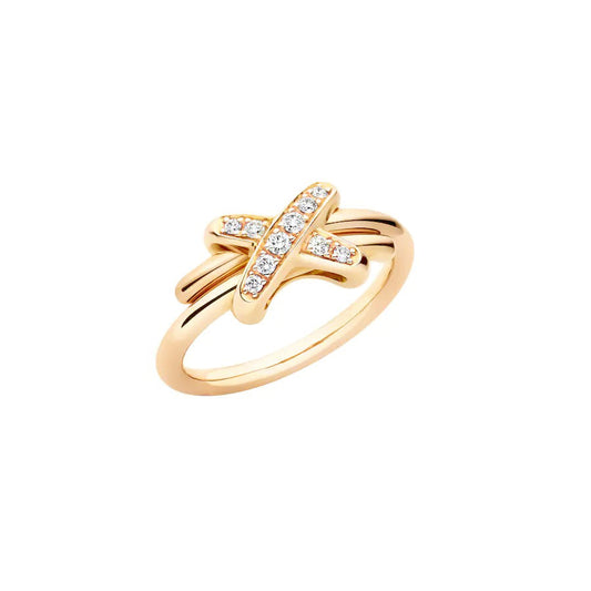 [NOBLE AURA]JEUX DE GOLD DIAMOND RING