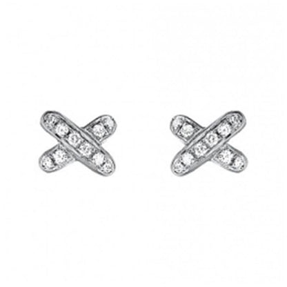 [NOBLE AURA]JEUX DE DIAMOND EARRINGS