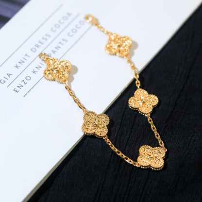[NOBLE AURA]CLOVER 5 MOTIFS BRONZING BRACELET