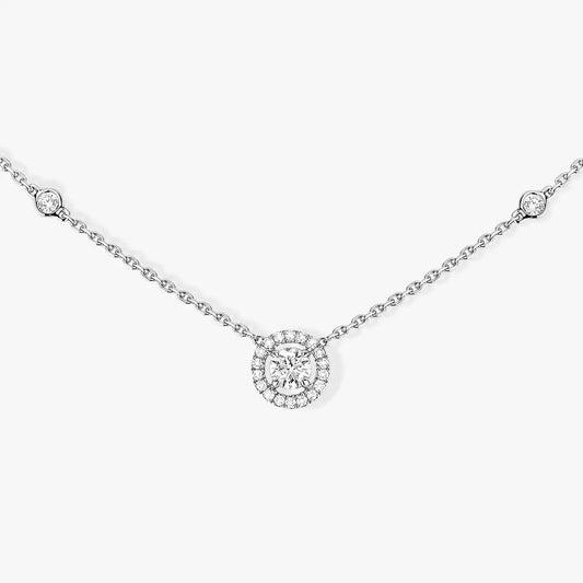 [NOBLE AURA]Diamond Necklace 0,20ct Brilliant Shape Joy
