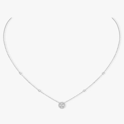 [NOBLE AURA]Diamond Necklace 0,20ct Brilliant Shape Joy