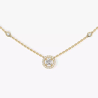 [NOBLE AURA]Diamond Necklace 0,20ct Brilliant Shape Joy