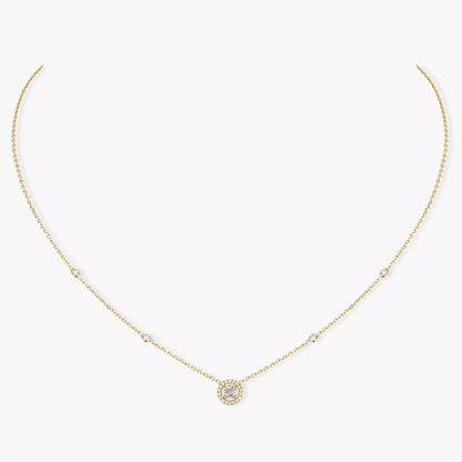 [NOBLE AURA]Diamond Necklace 0,20ct Brilliant Shape Joy