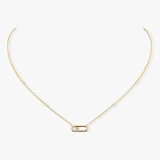 [NOBLE AURA]MOVE UNO DIAMOND NECKLACE