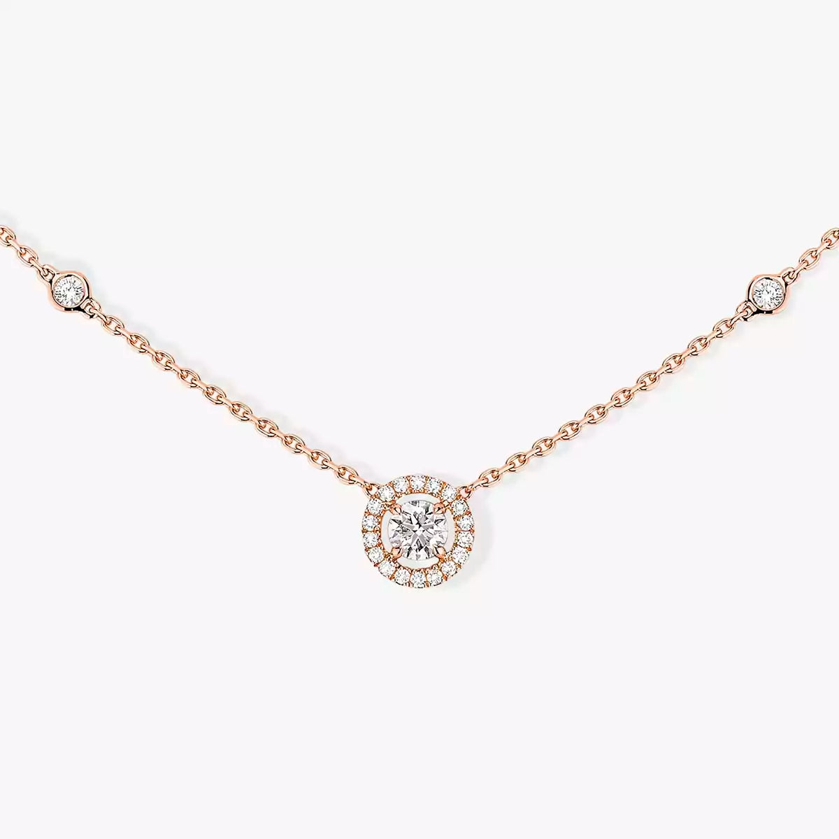 [NOBLE AURA]Diamond Necklace 0,20ct Brilliant Shape Joy