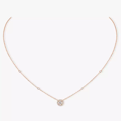 [NOBLE AURA]Diamond Necklace 0,20ct Brilliant Shape Joy