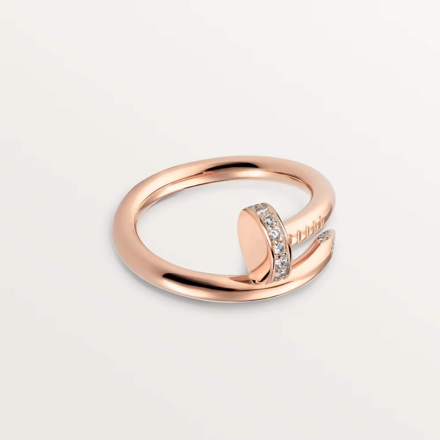 [NOBLE AURA] JUSTE RING 2.6MM HALF DIAMOND
