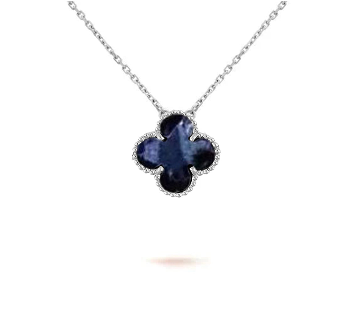 [NOBLE AURA]CLOVER 15MM NECKLACE SILVER COLLECTION