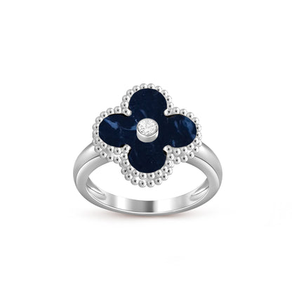 [NOBLE AURA]CLOVER SILVER DIOMND RING COLLECTION