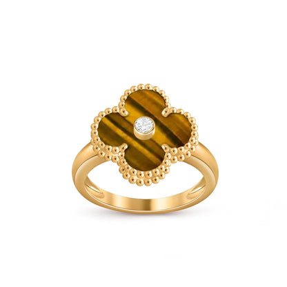 [NOBLE AURA]CLOVER DIAMOND RING GOLD COLLECTION