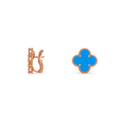 [NOBLE AURA]CLOVER 15MM MOP EARRINGS COLLECTION