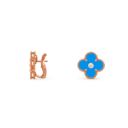[NOBLE AURA]CLOVER 15MM MOP DIAMOND EARRINGS COLLECTION