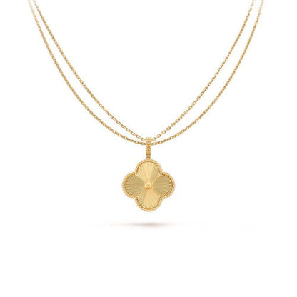 [NOBLE AURA]CLOVER 25MM PEDANT NECKLACE GOLD