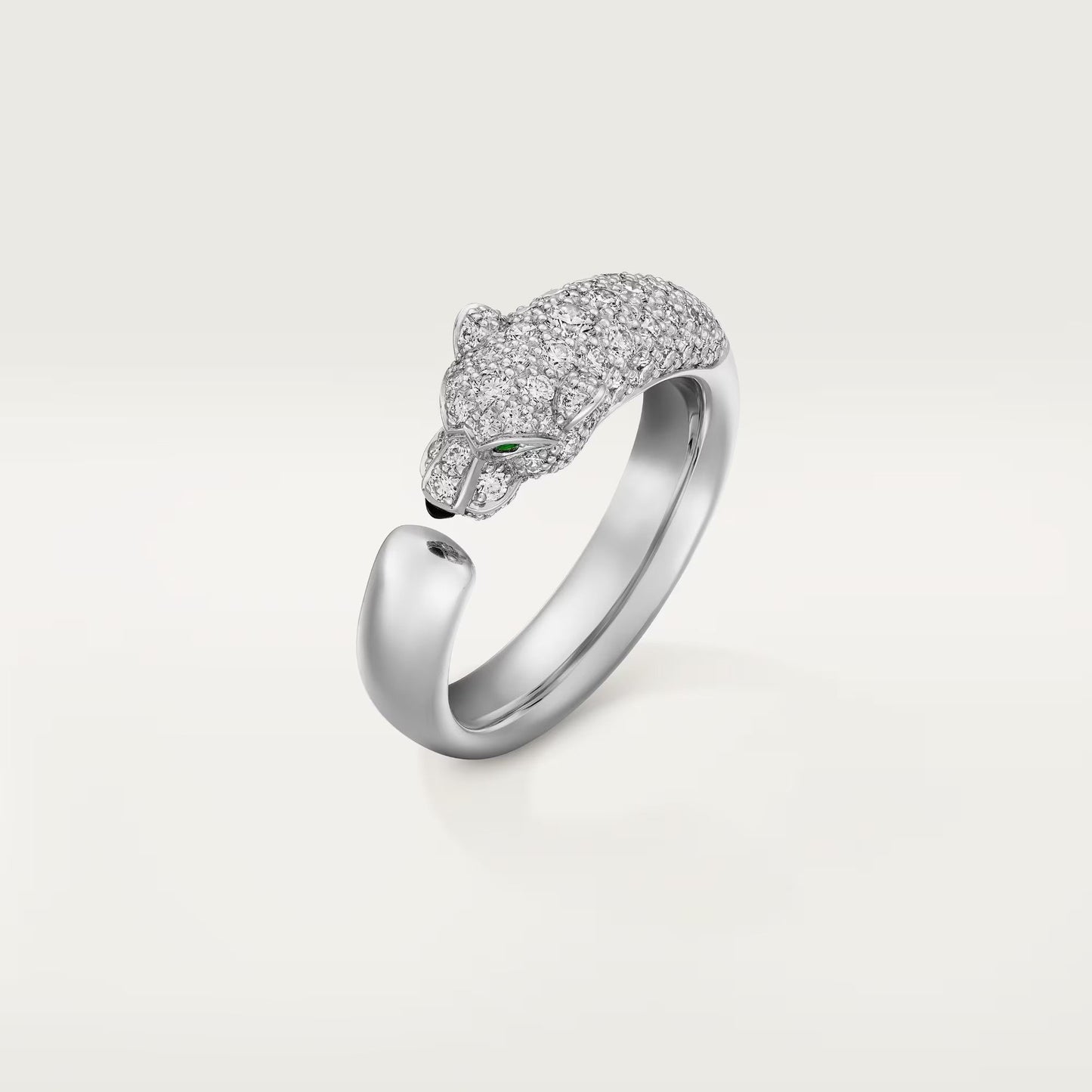 [NOBLE AURA] PANTHERE HALF DIAMOND SMALL RING