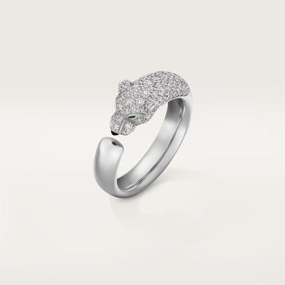 [NOBLE AURA] PANTHERE HALF DIAMOND SMALL RING