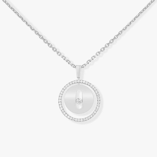 [NOBLE AURA]LUCKY MOVE PM NECKLACE SILVER DIAMOND