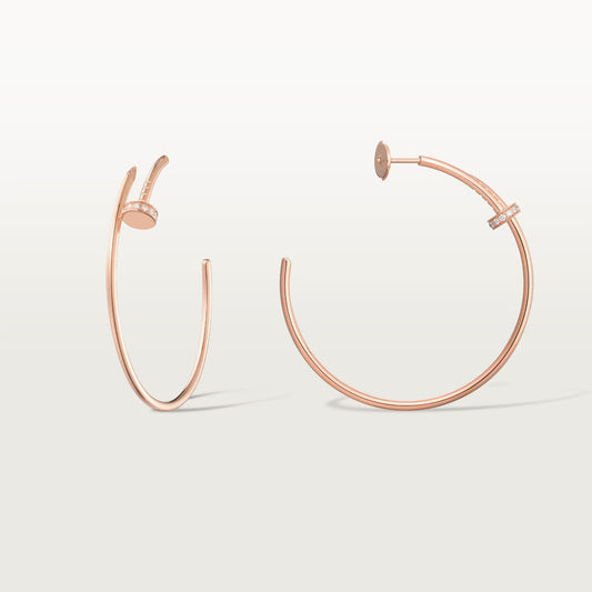 [NOBLE AURA] JUSTE HALF DIAMOND LARGE EARRINGS