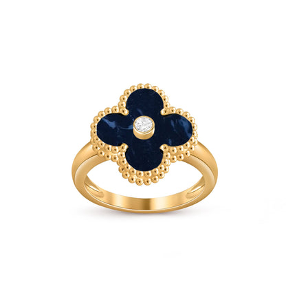[NOBLE AURA]CLOVER DIAMOND RING GOLD COLLECTION