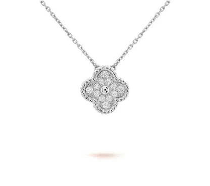 [NOBLE AURA]CLOVER 15MM NECKLACE SILVER COLLECTION