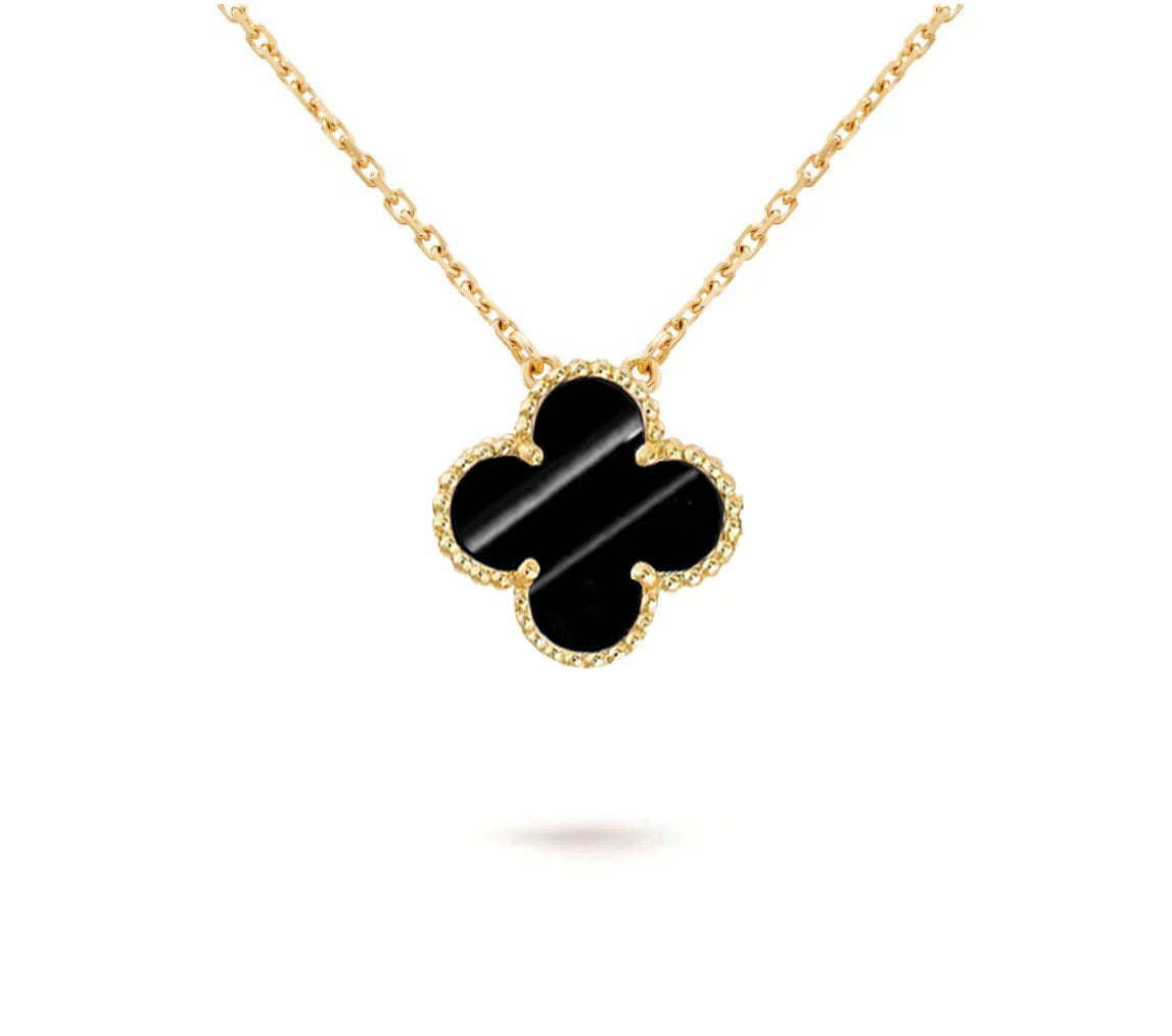 [NOBLE AURA]CLOVER 15MM SINGLE FLOWER NECKLACE COLLECTION