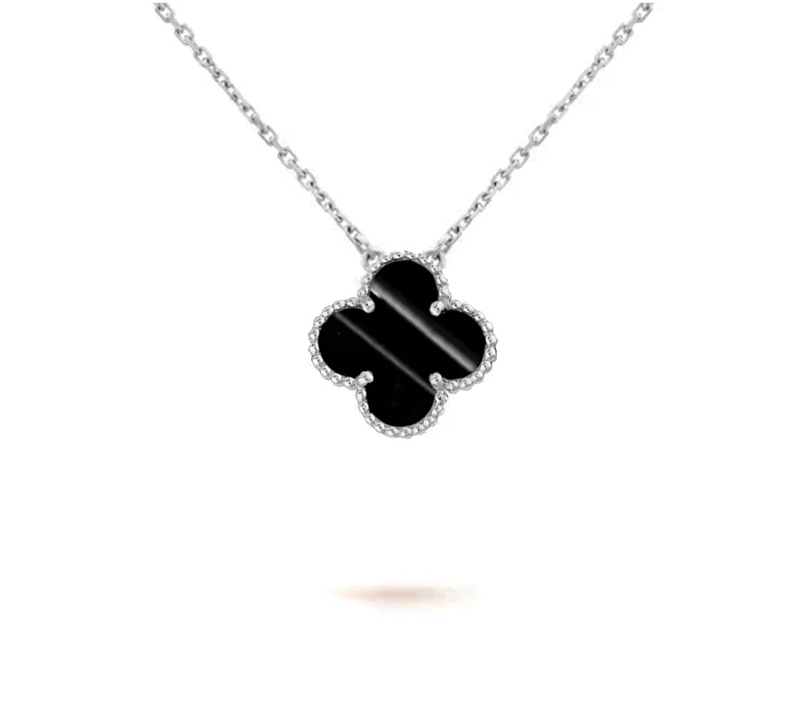 [NOBLE AURA]CLOVER 15MM NECKLACE SILVER COLLECTION