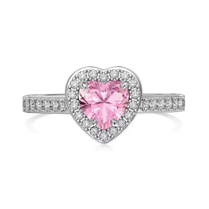 Pink Silver Ring Collection