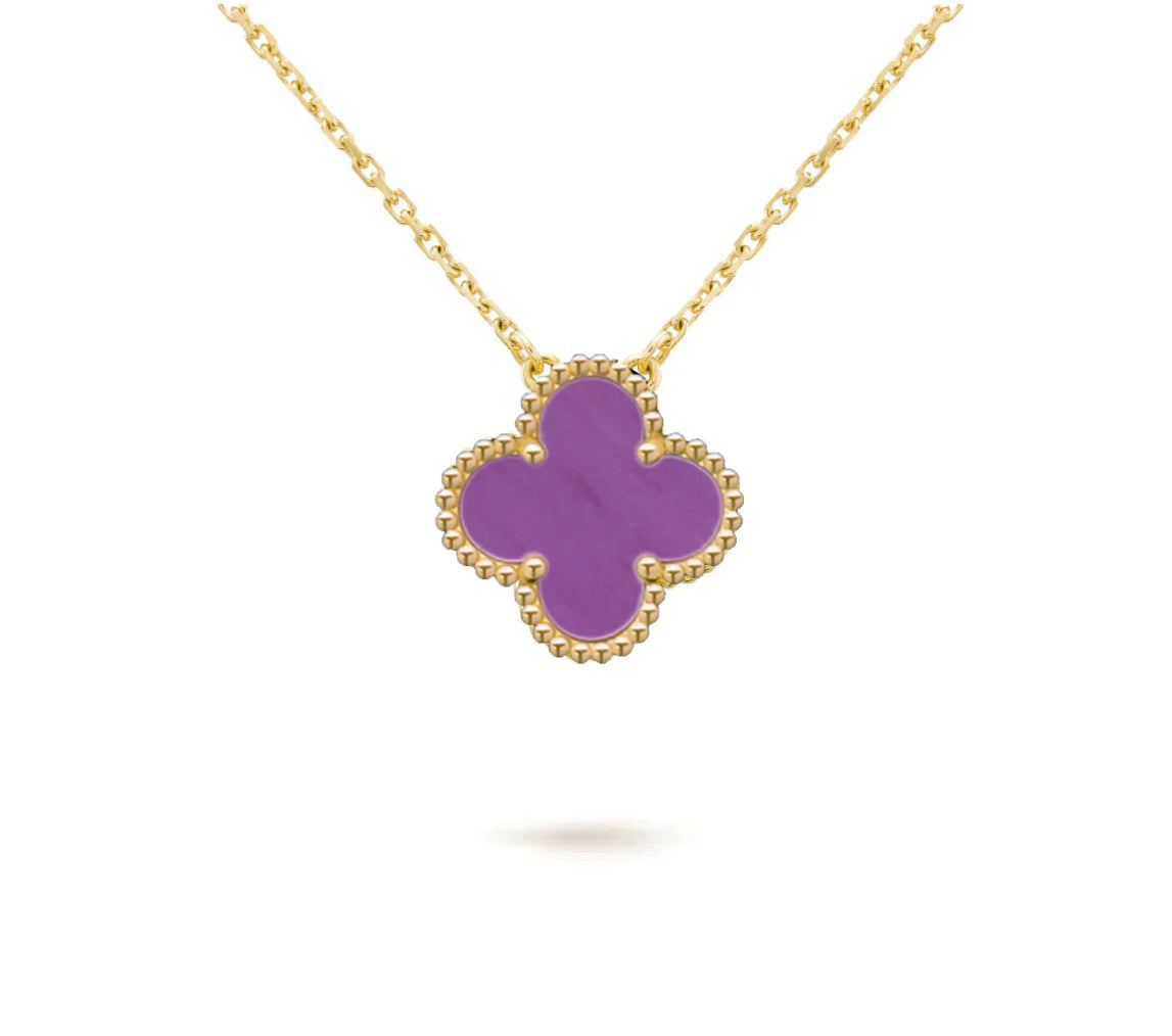 [NOBLE AURA]CLOVER 15MM SINGLE FLOWER NECKLACE COLLECTION
