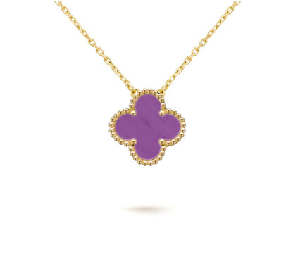 [NOBLE AURA]CLOVER 15MM SINGLE FLOWER NECKLACE COLLECTION
