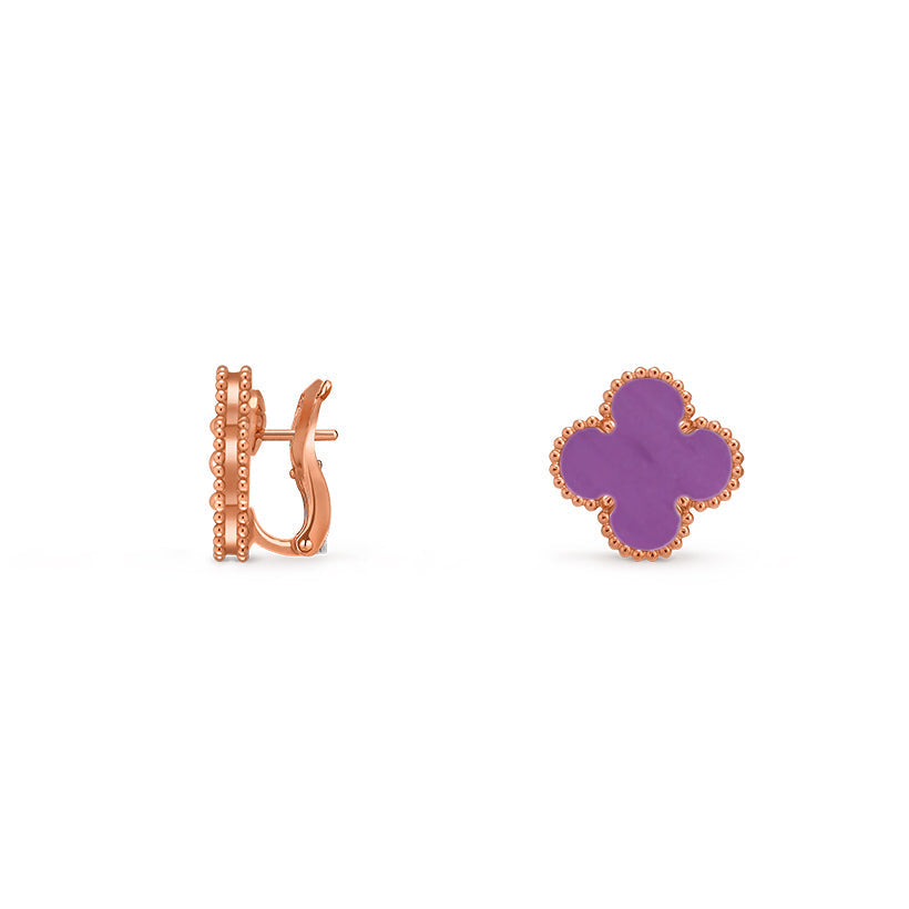 [NOBLE AURA]CLOVER 15MM MOP EARRINGS COLLECTION